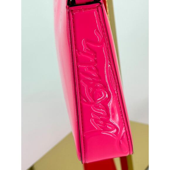 Christian Louboutin Patent Loubila Clutch in Poupidou New - Picture 9 of 15